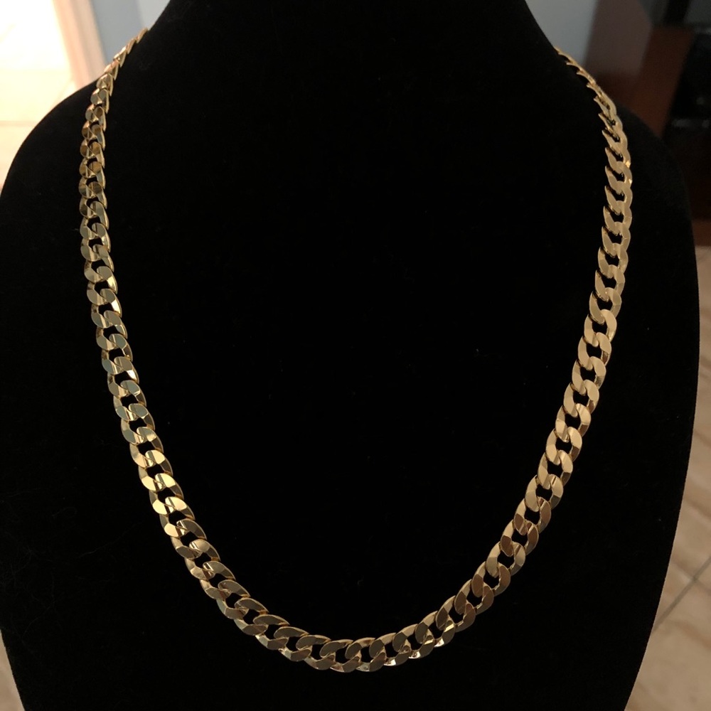 14k gold filled 10mm Cuban chain stamped